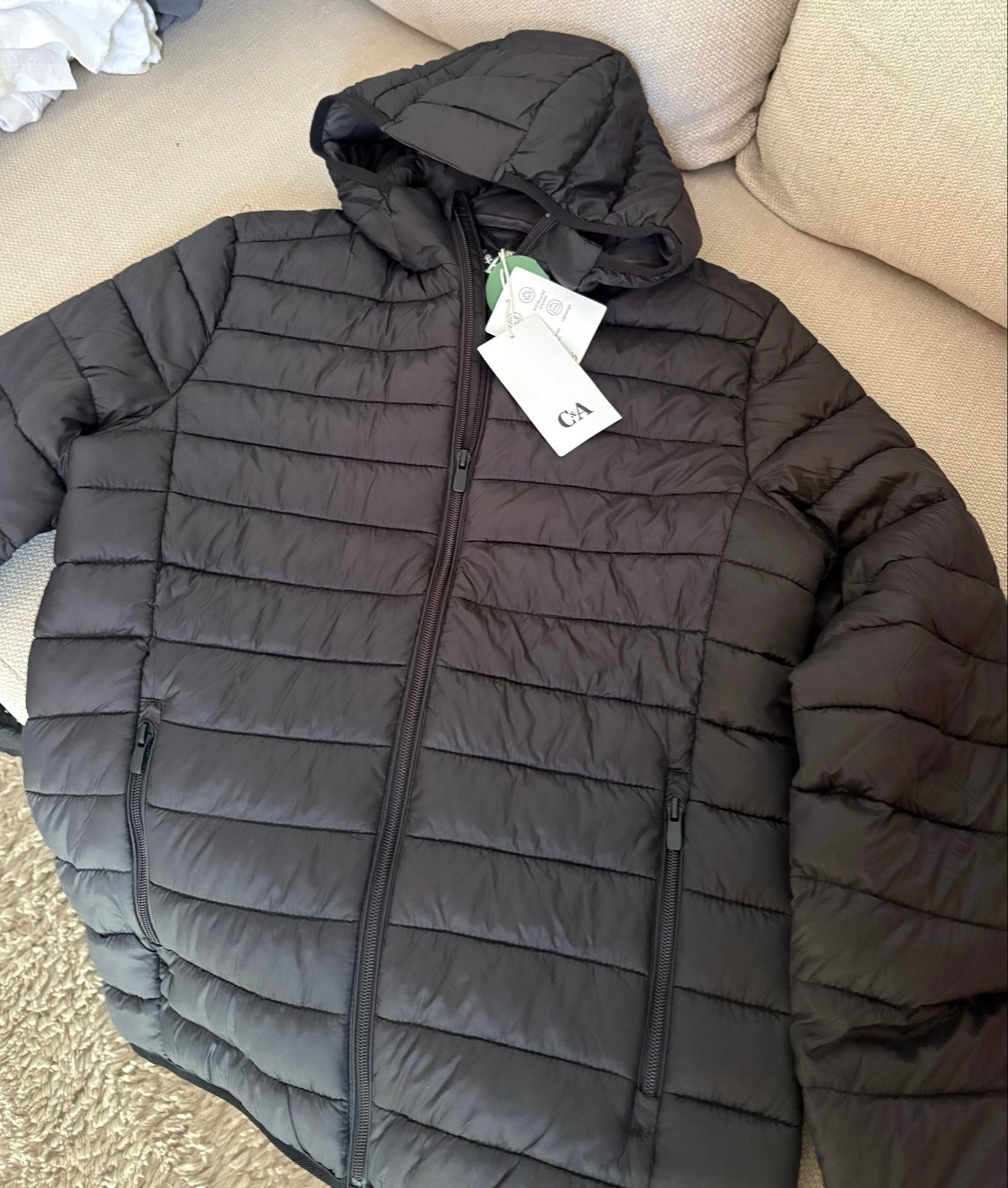 C&A jas nieuw maat S, Kleding | Dames, Jassen | Winter, Ophalen of Verzenden, Nieuw, Maat 36 (S), Zwart