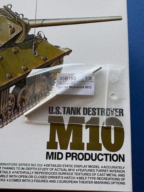 Tamiya	35350	US M10 Destroyer Tank Mid Prod	1/35 incl alu l, Tank, 1:32 tot 1:50, Nieuw, Ophalen of Verzenden
