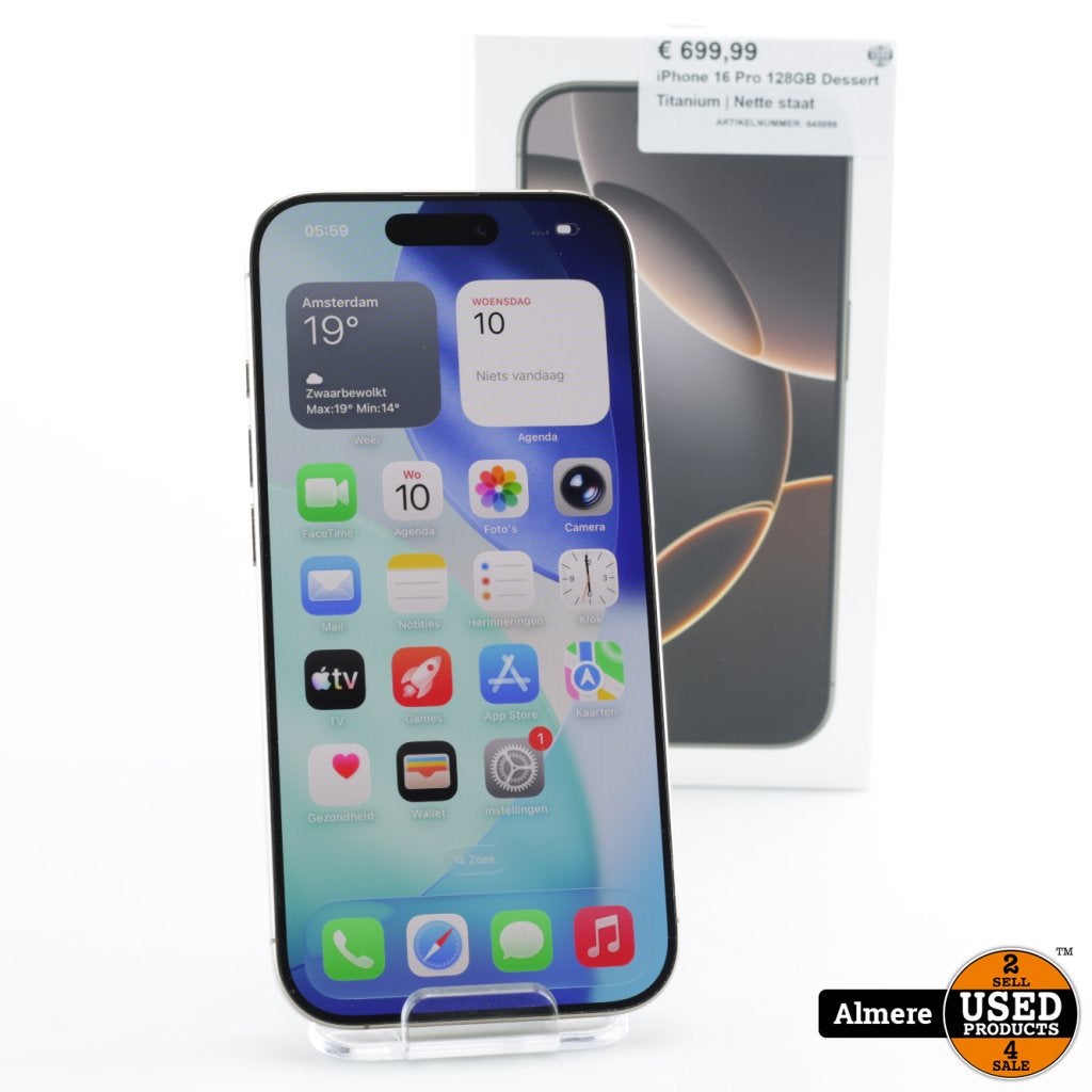 iPhone 16 Pro 128GB Desert Titanium | Nette staat