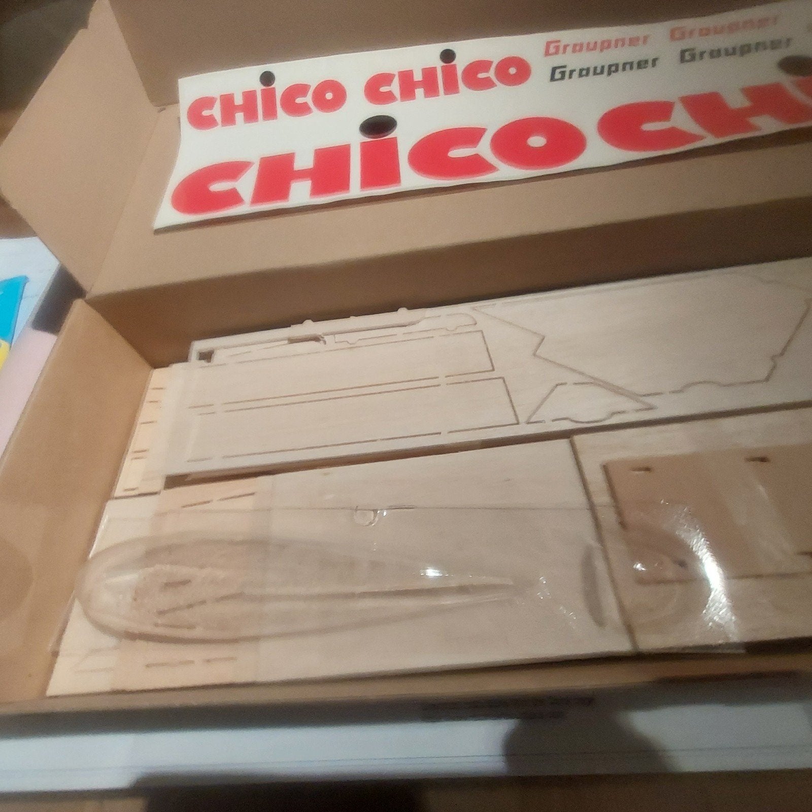 Graupner Chico RC replica balsa vliegtuig bouwkit, Ophalen of Verzenden, Nieuw, Vliegtuig