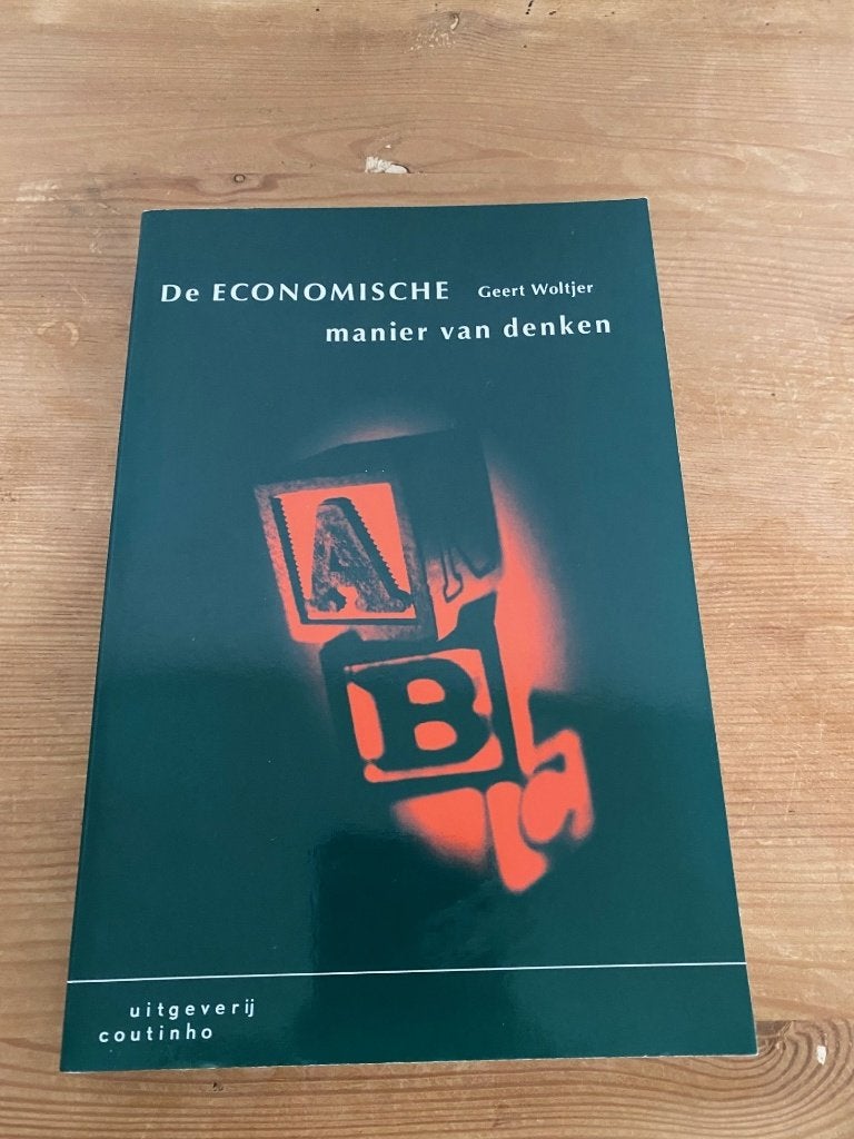 De economische manier van denken, Ophalen of Verzenden, Alpha, Zo goed als nieuw, HBO