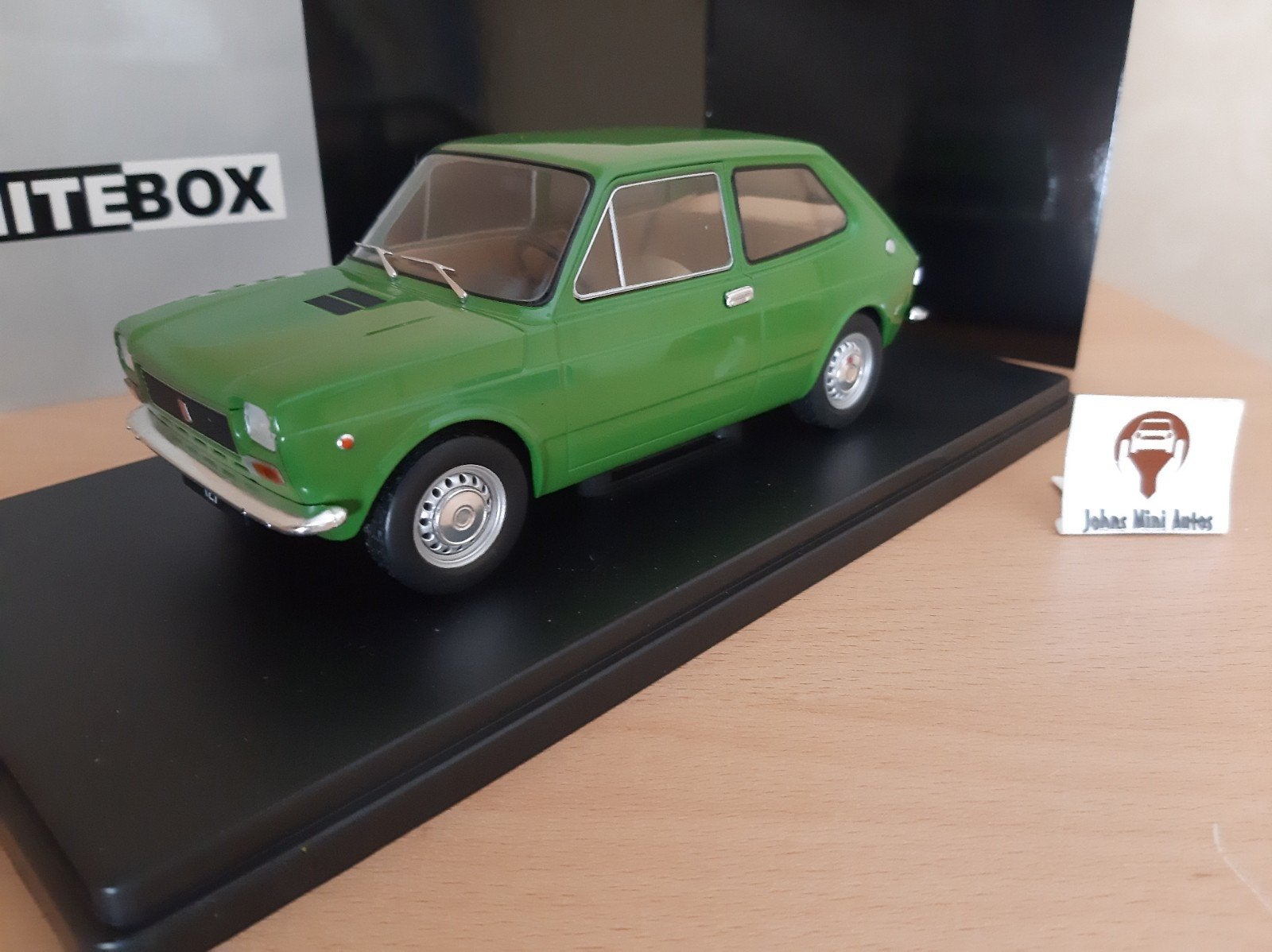 Fiat 127 1971 groen van Whitebox 1:24, Overige merken, Auto, Nieuw, Ophalen of Verzenden