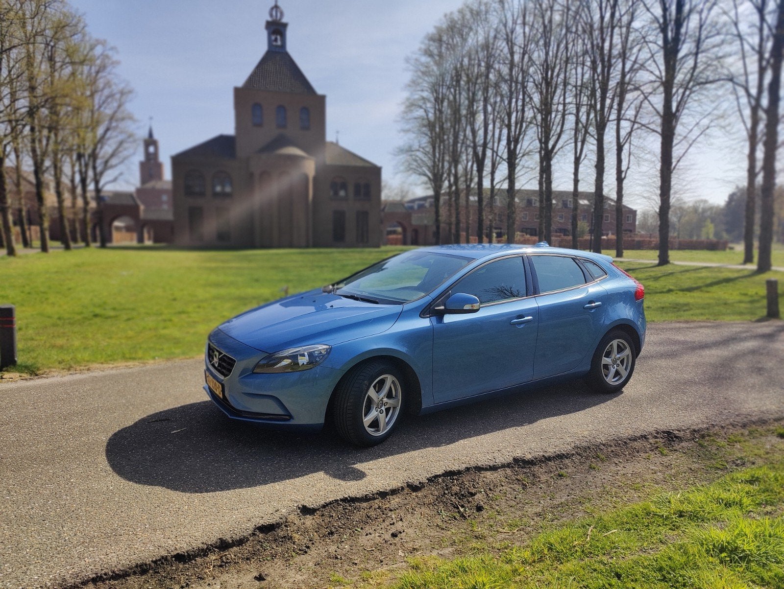 Volvo V40 2.0 D2 120PK 2015 blauw, Auto's, Voorwielaandrijving, 4 cilinders, 1969 cc, Blauw