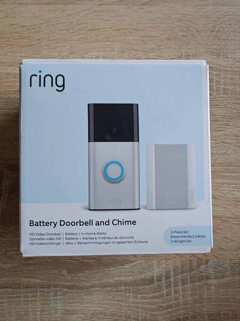 Nieuwe Ring deurbel met Chime - Ongeopend en garantie, Ophalen of Verzenden, Bewegingsdetectiesensor, Nieuw, Draadloos