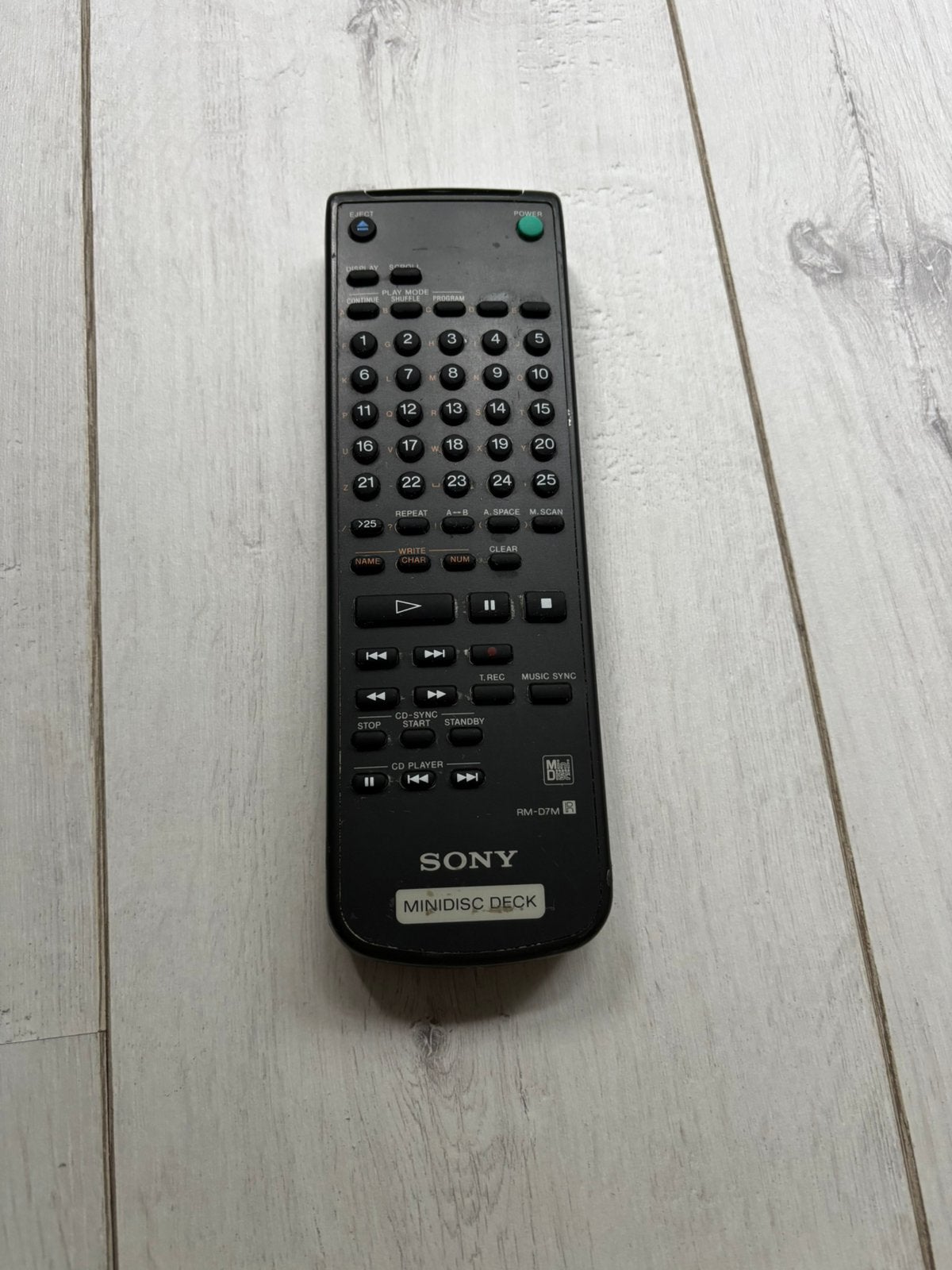 Sony RM-D7M afstandsbedeining - Minidisc Deck, Ophalen of Verzenden, Origineel