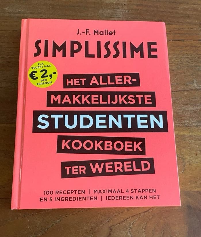 Het allermakkelijkste studentenkookboek ter wereld - 2018, Ophalen of Verzenden, Zo goed als nieuw, J.-F. Mallet