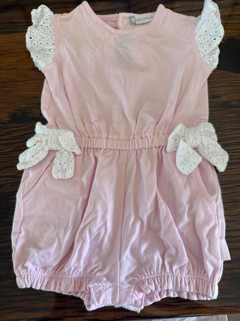 Tutto Piccolo roze romper met kanten details, Ophalen of Verzenden, Zo goed als nieuw