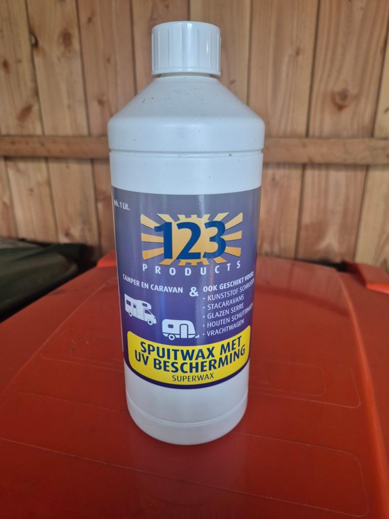 Nieuwe fles 123 spuitwax met uv bescherming camper en carava, Ophalen of Verzenden, Nieuw