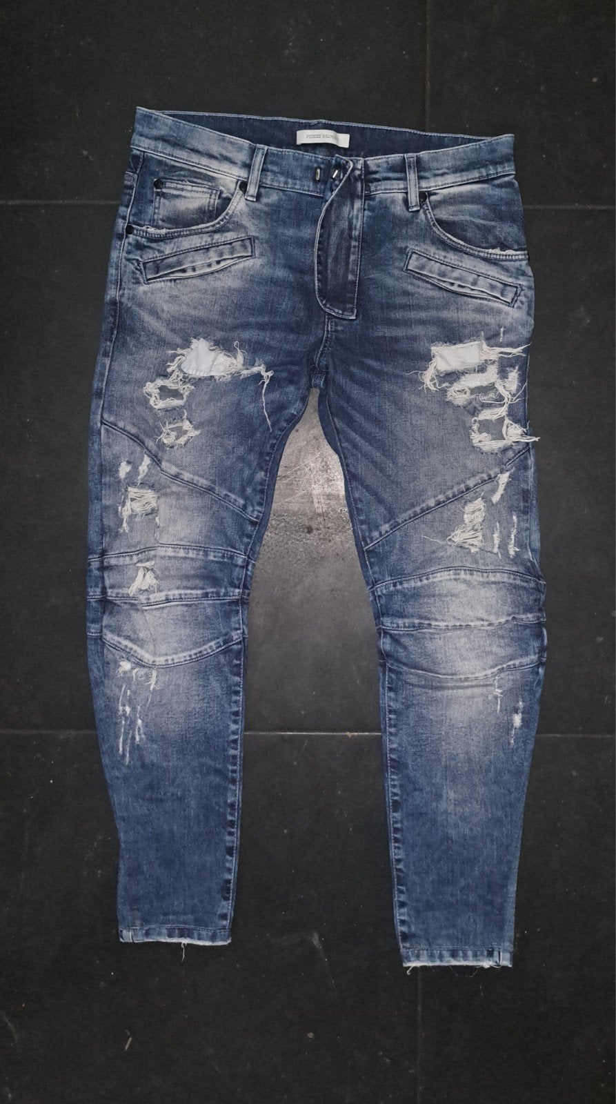 Pierre Balmain distressed jeans W32, Pierre Balmain, Blauw, Ophalen of Verzenden, Zo goed als nieuw