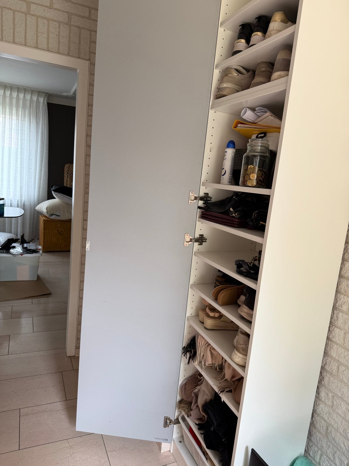 IKEA PAX kast met spiegeldeur (zonder schoenen), Ophalen, Gebruikt