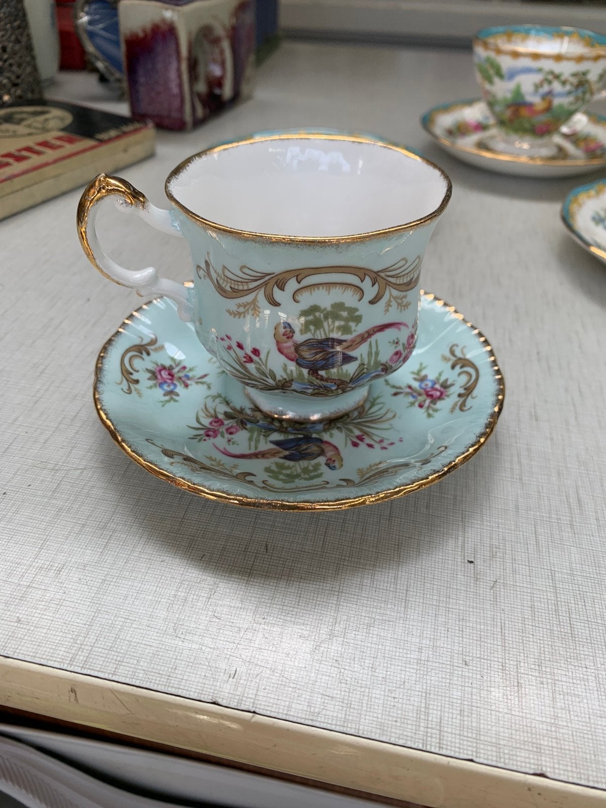 Paragon Antique Series Swansea kop schotellijn gekenmerkt, Ophalen of Verzenden