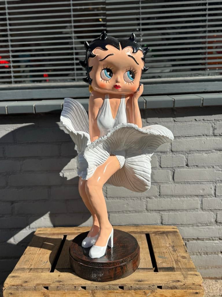 Betty Boop Marilyn Monroe Beeld - Pop Art Decoratie, Antiek en Kunst, Ophalen, Kunststof, 50 - 100 cm, Beeld