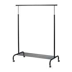ikea Rigga kledingrek zwart, Ophalen of Verzenden, Met wielen, Gebruikt