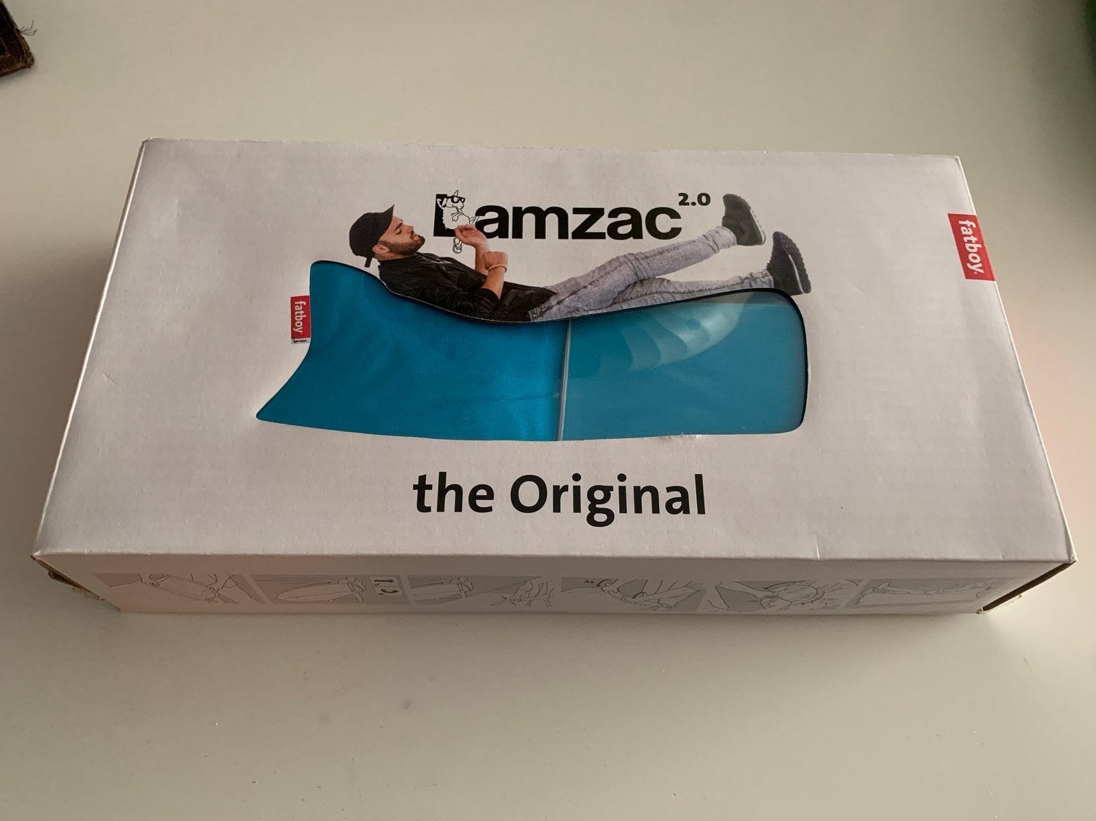 Fatboy Lamzac 2.0 The Original Luchtbed - Nieuw in doos, Ophalen of Verzenden, Nieuw, Blauw, Zitzak