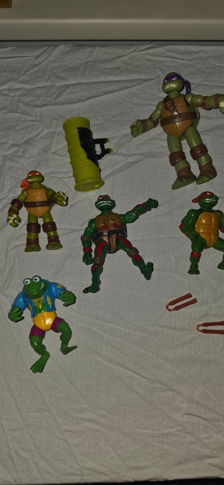 Teenage Mutant Ninja Turtles en Power Rangers, Ophalen, Gebruikt