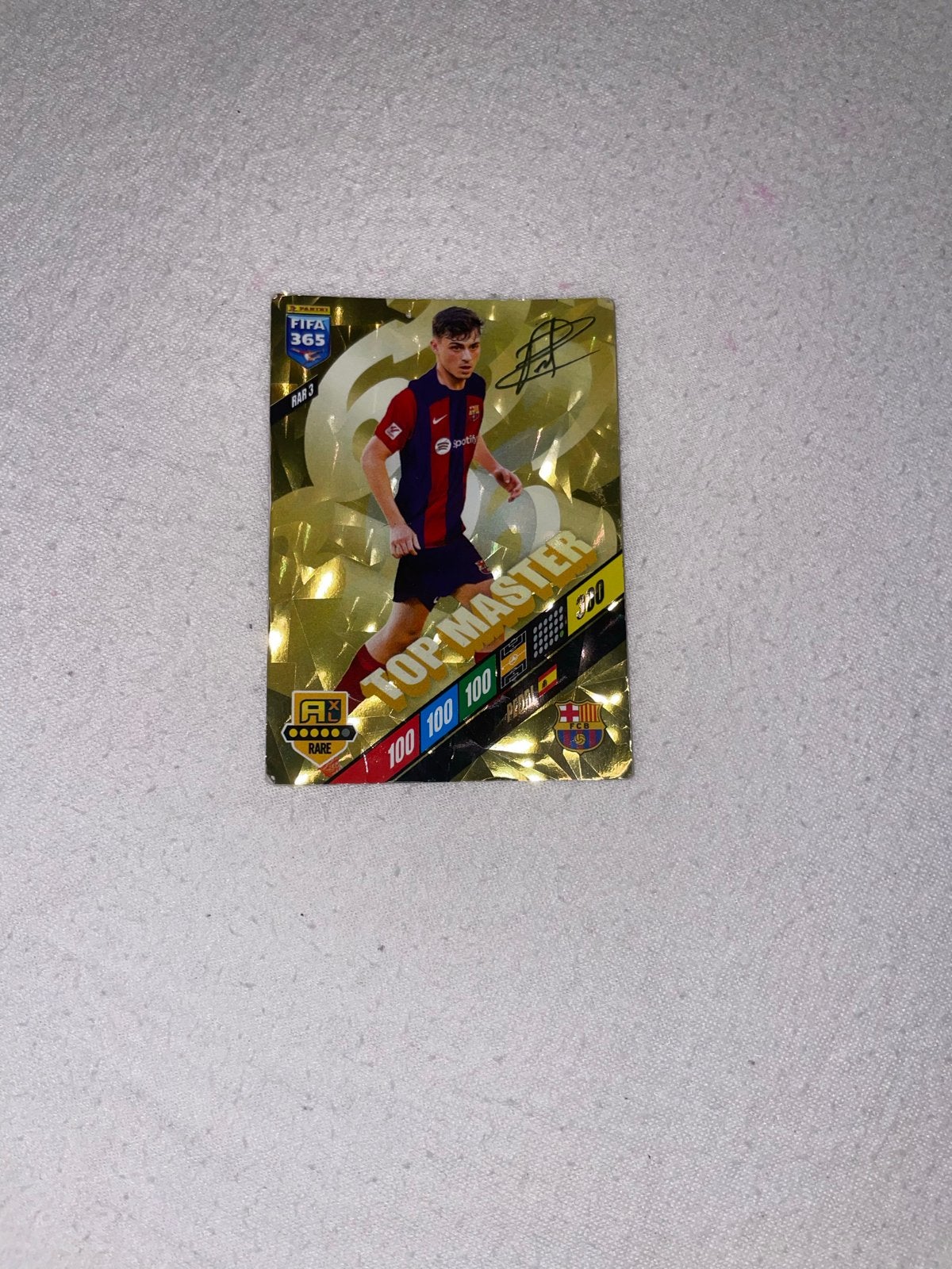 Panini FIFA 365 Adrenalyn XL 2024 Top Master kaart met handt, Ophalen of Verzenden, Zo goed als nieuw, Buitenlandse clubs, Spelerskaart