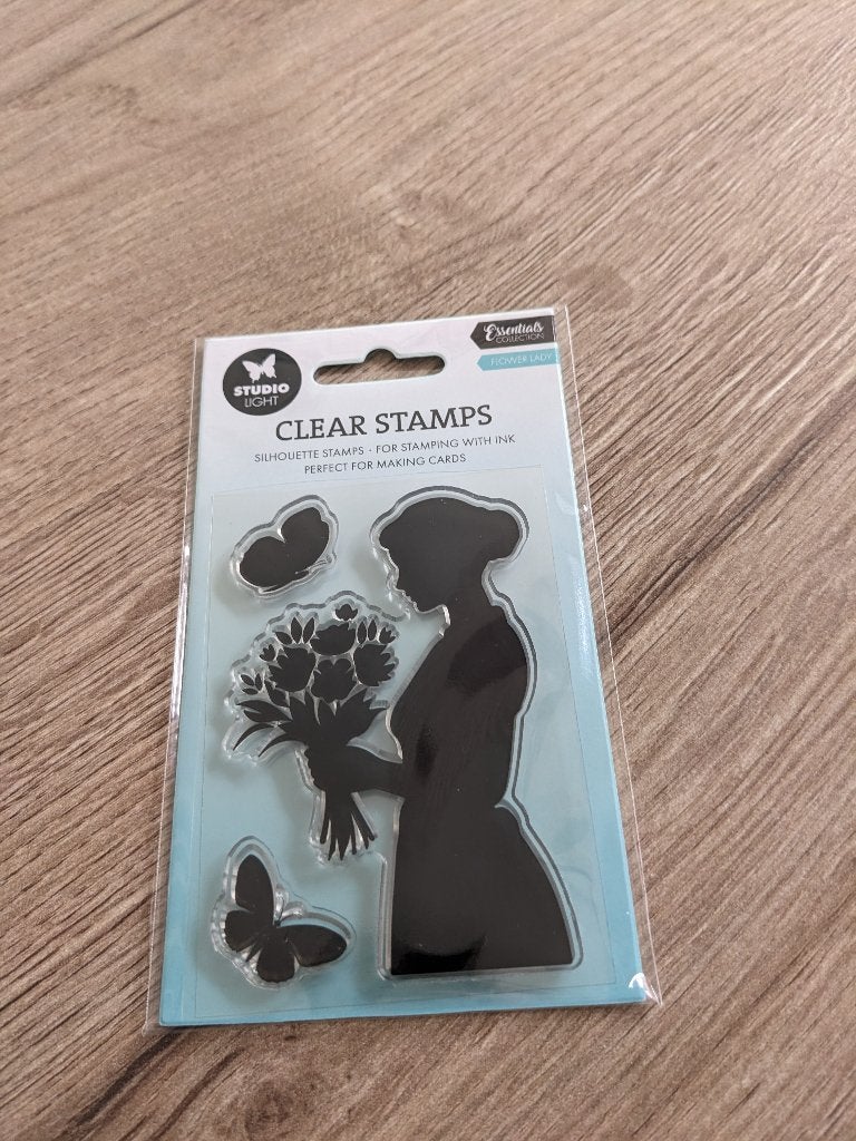 Studio Light Clear Stamps - Dahlia background, Hobby en Vrije tijd, Stempelen, Ophalen of Verzenden, Nieuw, Clearstamp