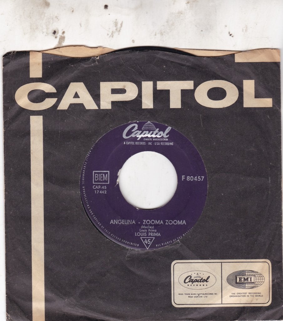 Louis Prima ( 1957 ), Cd's en Dvd's, Ophalen of Verzenden, Zo goed als nieuw, 7 inch, Jazz en Blues