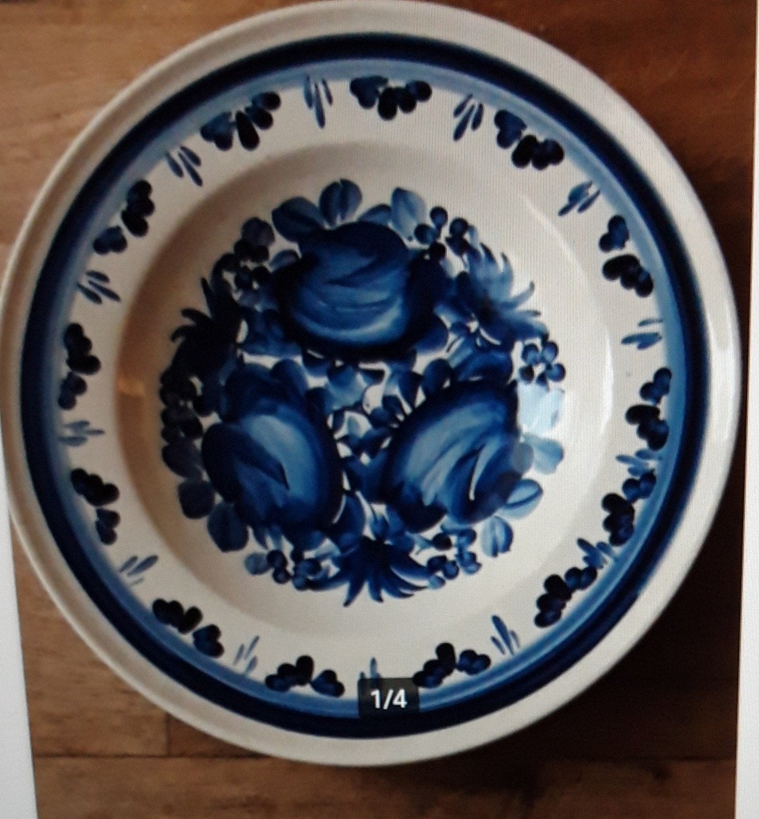 Wandbord  (Delfsblauw), Ophalen of Verzenden