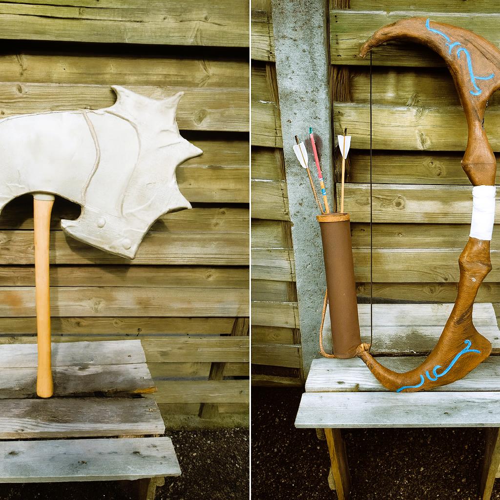 Bijl & Boogset Fantasy Cosplay Wapens – Bijl & Boogset., Ophalen