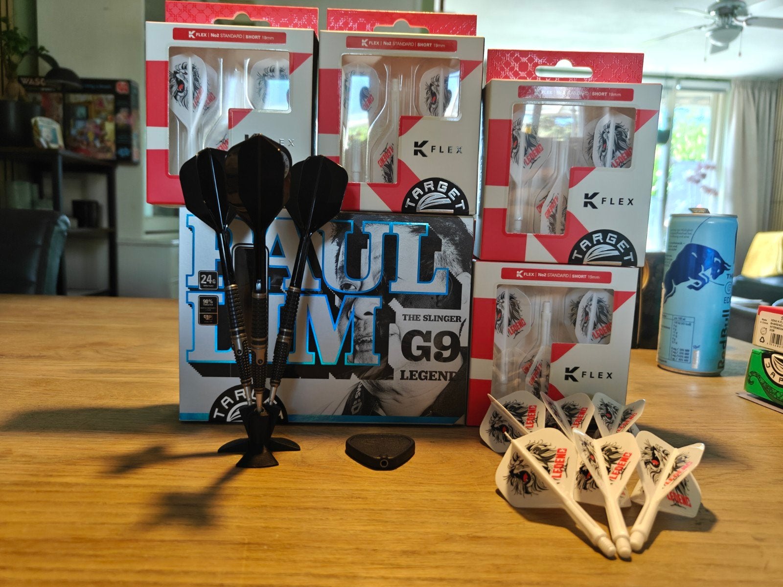 Target Japan Paul Lim darts - Gesigneerd met 6 K-Flex sets, Ophalen of Verzenden, Zo goed als nieuw, Pijlen
