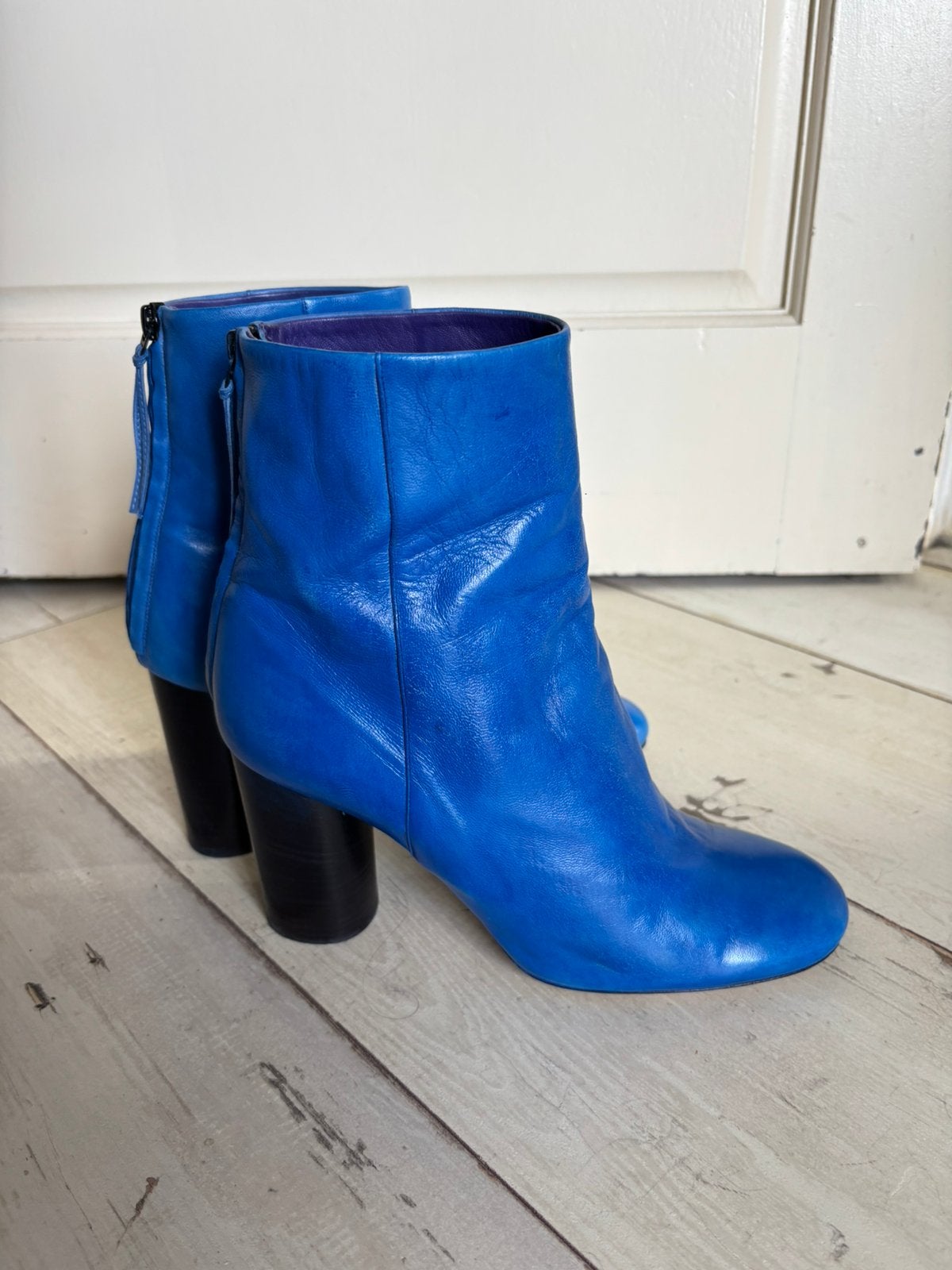 Isabel Marant Deyissa laarsjes maat 41, Kleding | Dames, Blauw, Lage of Enkellaarzen, Ophalen of Verzenden, Gedragen