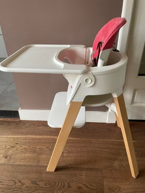Stokke Steps kinderstoel compleet, Ophalen, Zo goed als nieuw, Meegroeistoel, Aanschuifbaar