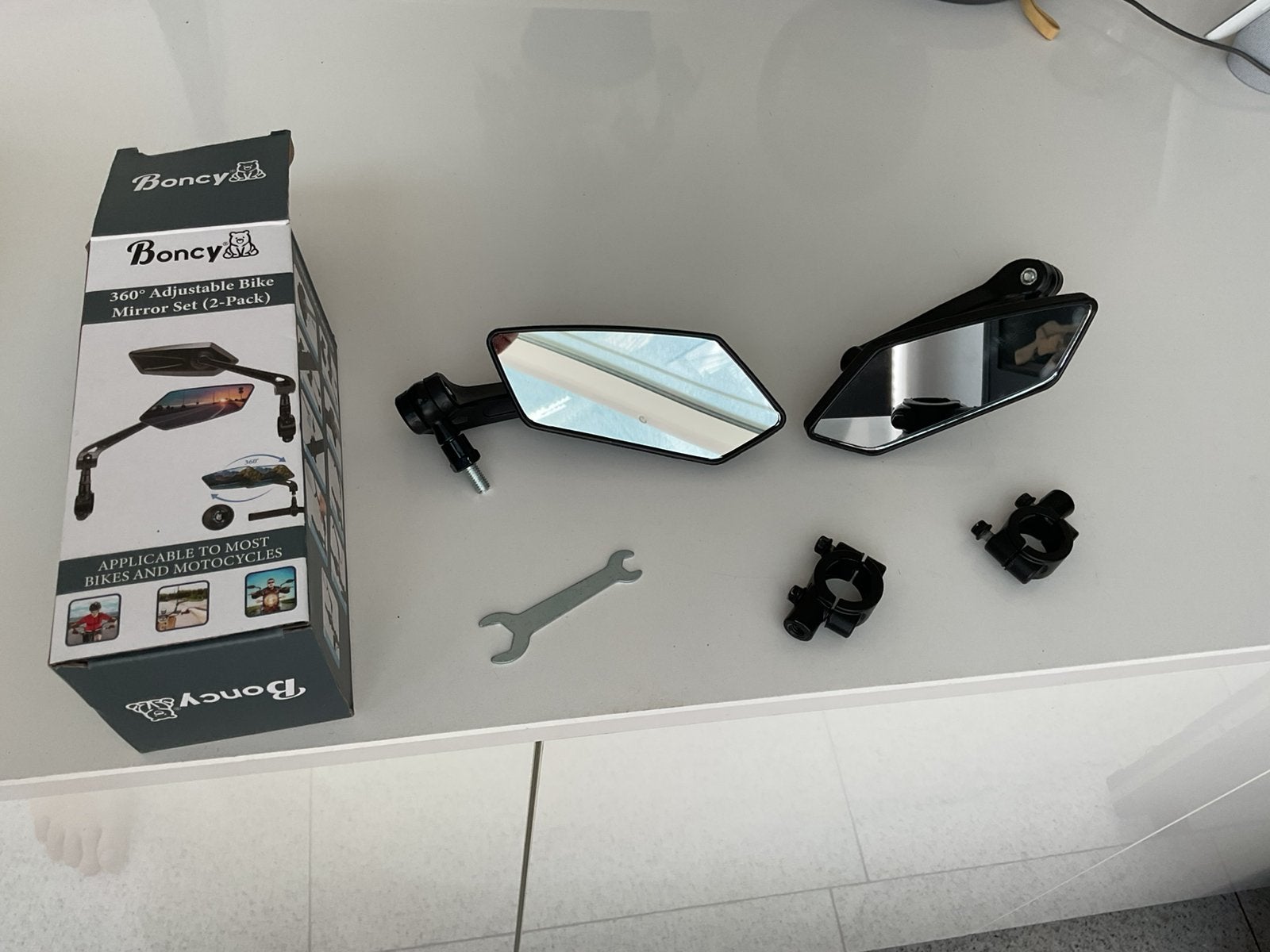 2 nieuwe fiets spiegels in originele verpakking, Ophalen, Nieuw