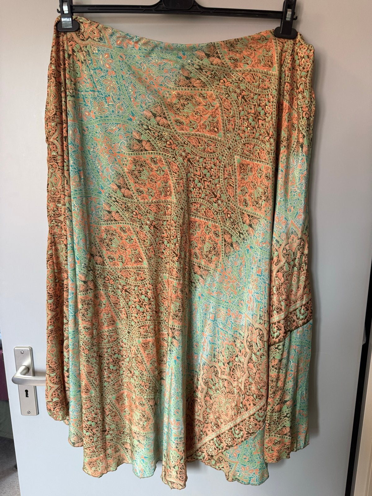 Bohemian Soul Maxi Rok - Meerkleurig met goud / maat 52 54, Ophalen of Verzenden, Zo goed als nieuw, Meerkleurig, Rok