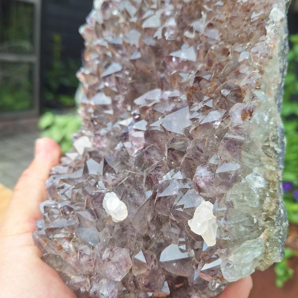 Grote Amethist Geode Cluster - Prachtige Paarse Kristallen, Ophalen of Verzenden, Zo goed als nieuw