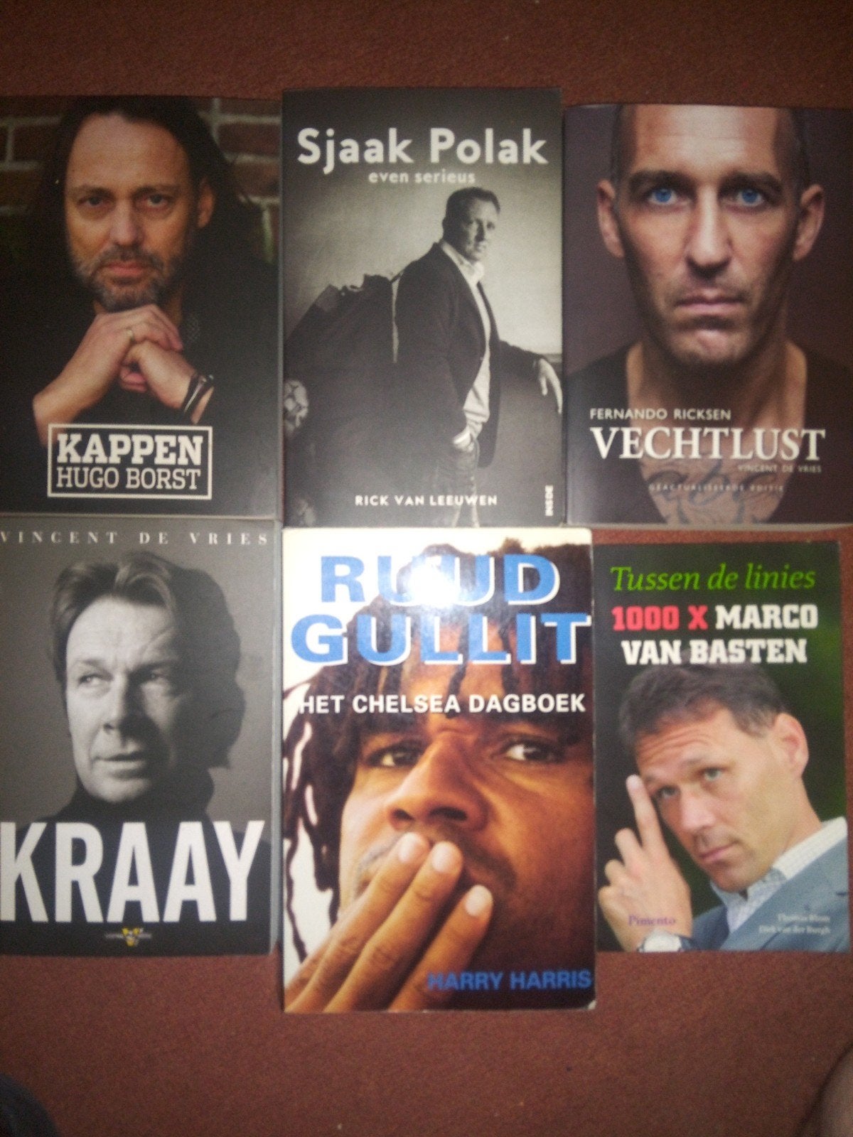 Boekenpakket: Sport en Biografieën (6 stuks), Verzenden, Gelezen, Diverse auteurs, Sport
