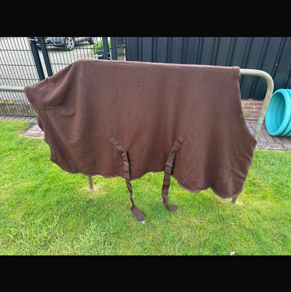 Donkerbruine fleecedeken! NIEUW!, Dieren en Toebehoren, Paarden en Pony's | Dekens en Dekjes, Ophalen of Verzenden, Nieuw, Bruin