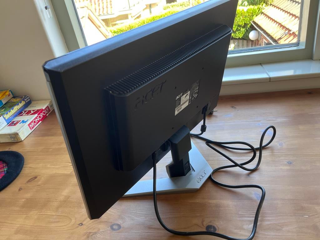 Acer P221W B Monitor - 22 inch Full HD, Gebruikt, Kantelbaar, Full HD, Ophalen of Verzenden