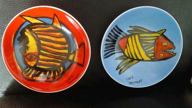 Corneille schaaltjes 2001 - set van 2, Ophalen of Verzenden