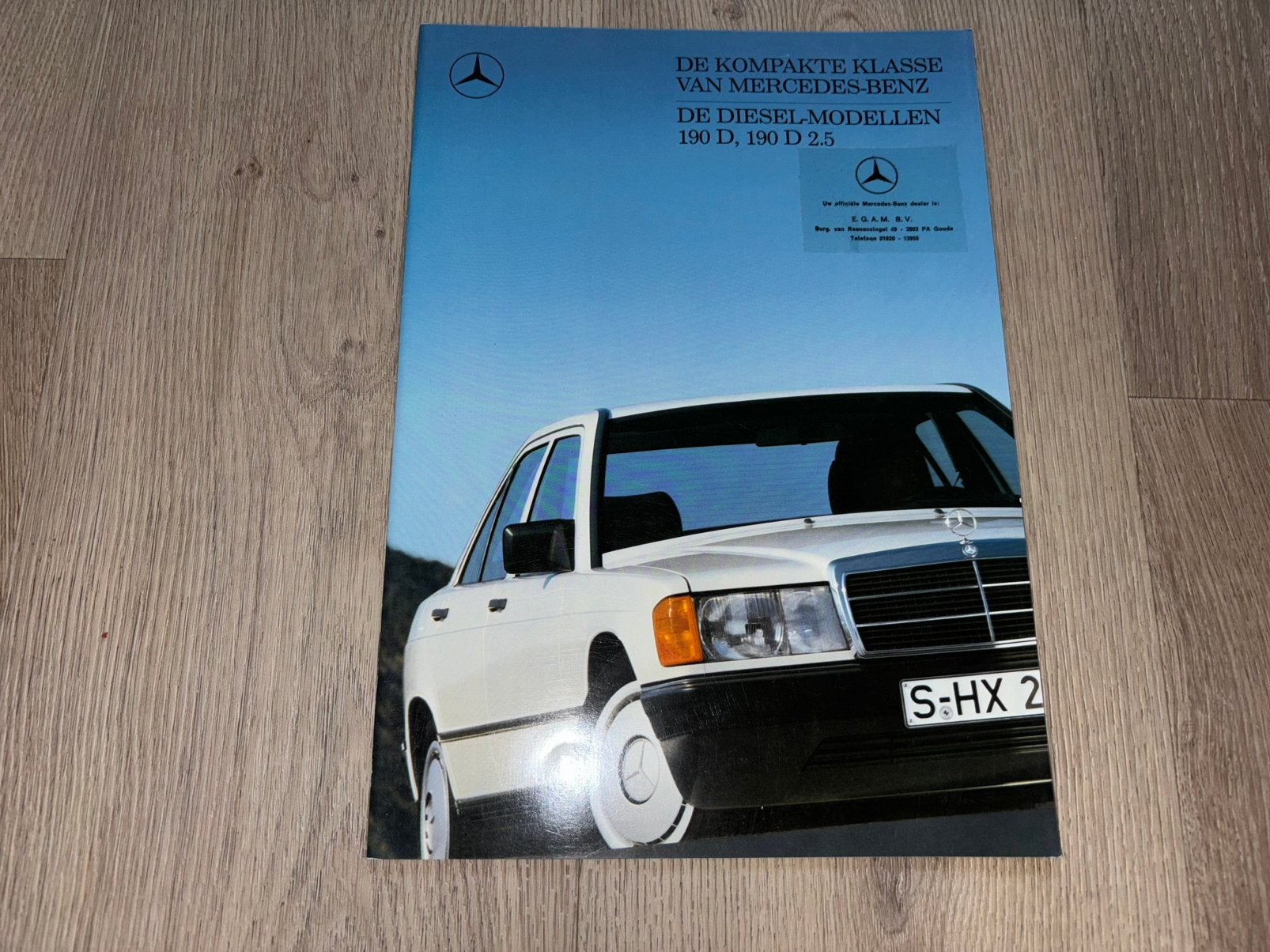 Folder Mercedes-Benz W201 (190D, 190D 2.5) 1987, Ophalen of Verzenden, Zo goed als nieuw, Mercedes