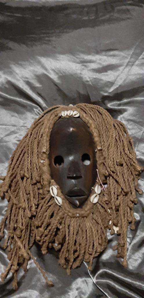mooi afrikaans masker, 20 - 50 cm, Hout, Bruin, Overige stijlen