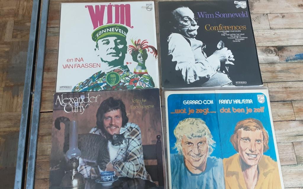 Herman van Veen, Wim Sonneveld, Gérard Cox + Frans Halsema, Gebruikt, Overige formaten, Ophalen of Verzenden, Inclusief poster
