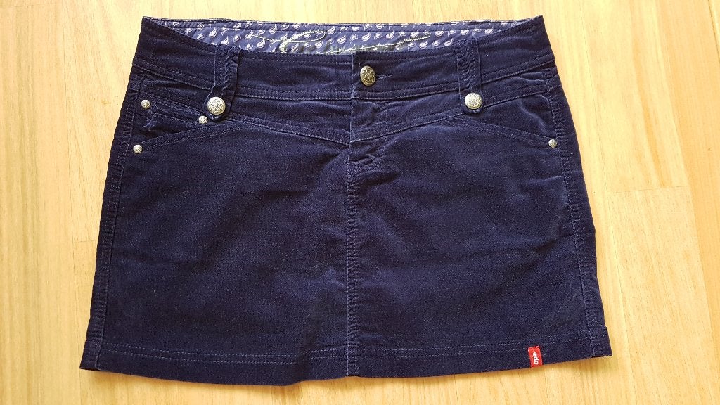 Paarse korte stretch rok, EDC Esprit, maat 36, Paars, Ophalen of Verzenden, Zo goed als nieuw, Maat 36 (S)