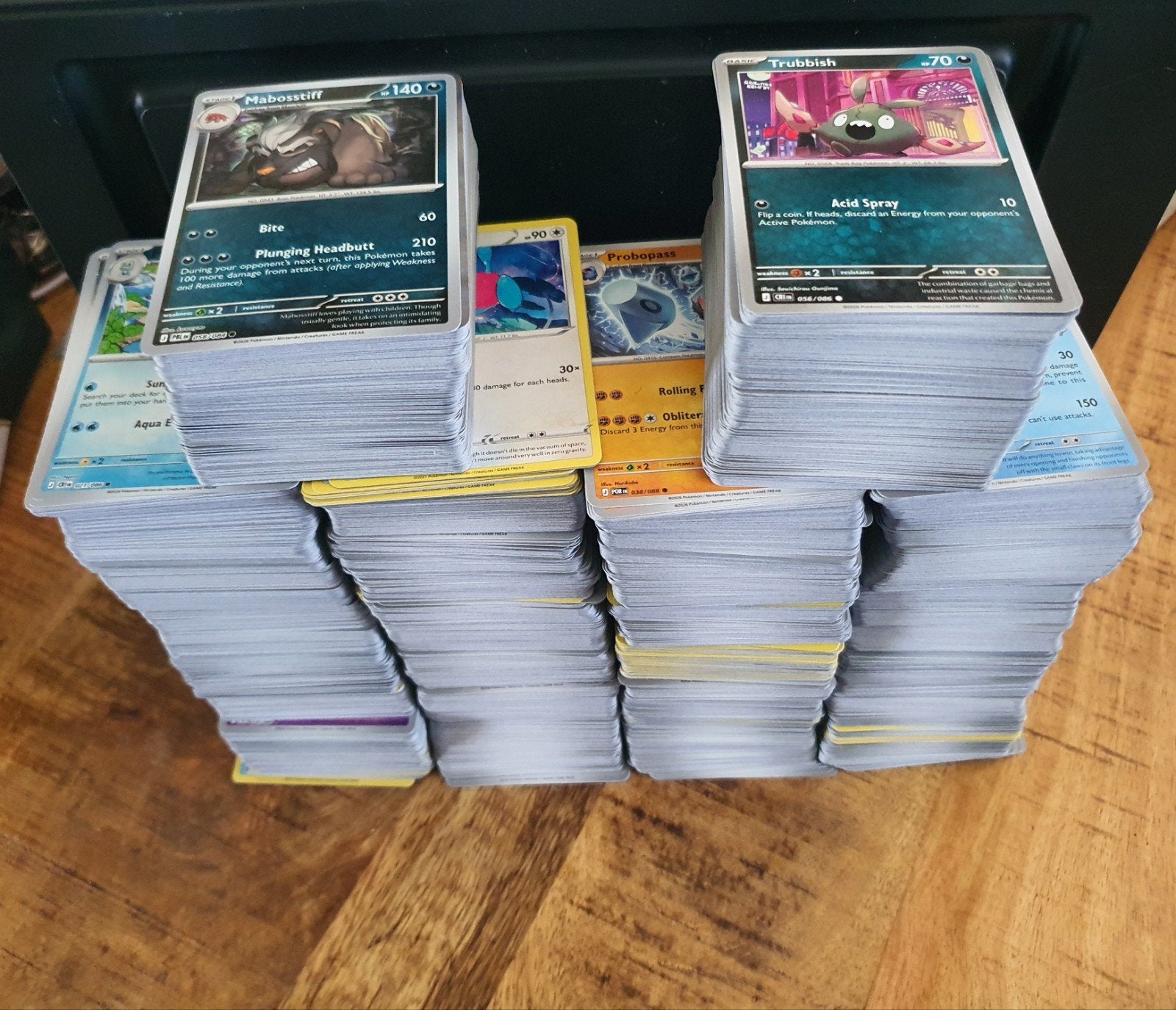 Pokémon BULK Partij +/- 2300 kaarten! (Zie beschrijving)., Ophalen of Verzenden, Zo goed als nieuw, Meerdere kaarten