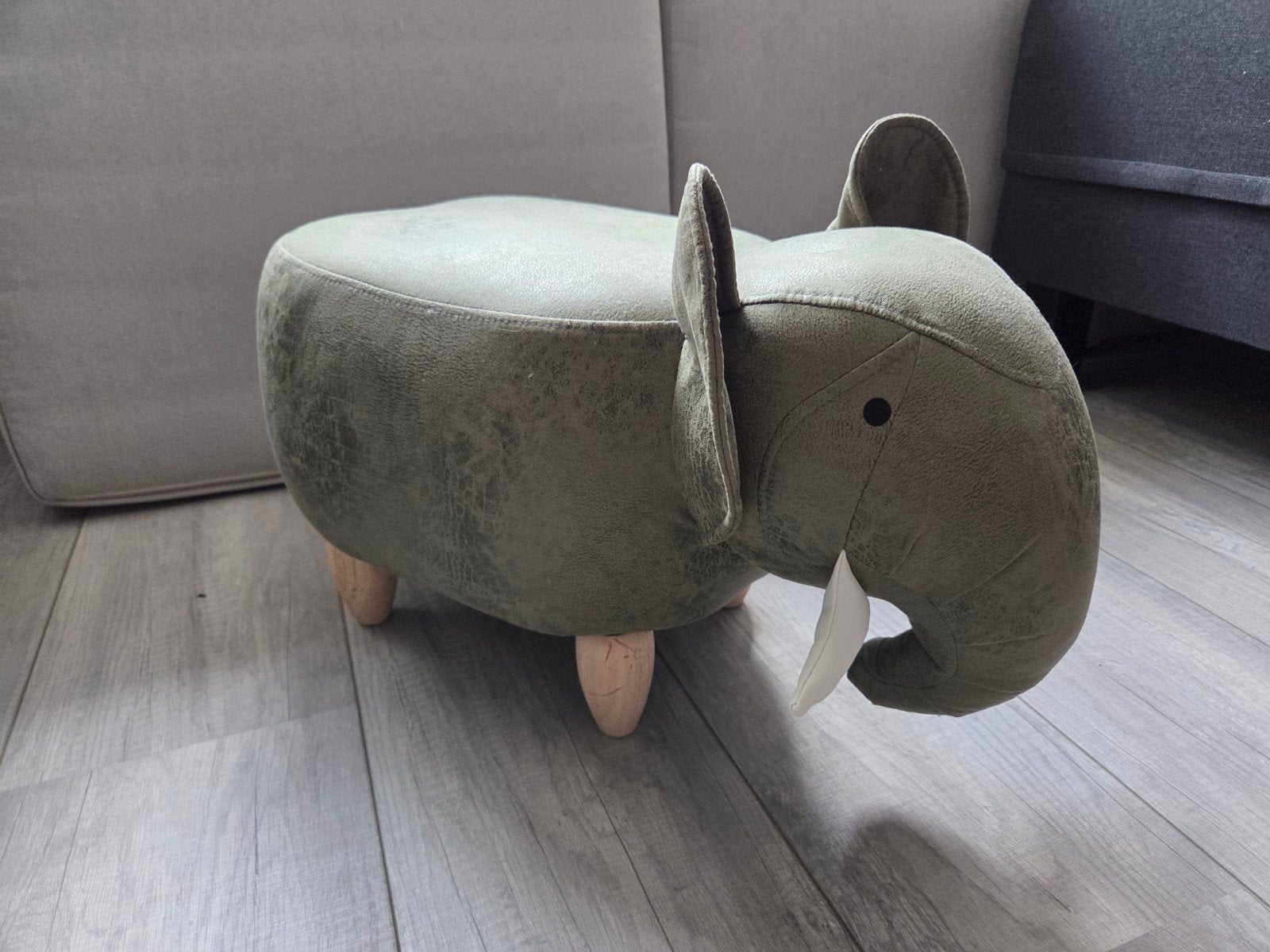 Leuke olifanten poef, Ophalen, Hout, Minder dan 50 cm, 50 tot 75 cm