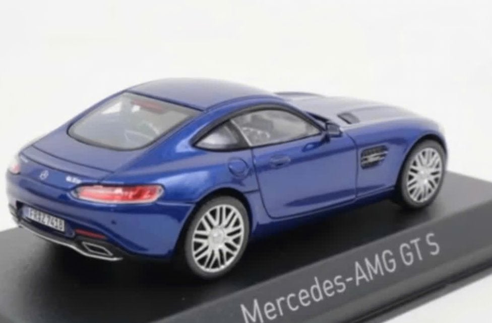 Mercedes AMG GT S 2015 Blauw Metal 1/43 NOREV ref: 351348, Hobby en Vrije tijd, Verzenden, Nieuw, Auto, Norev