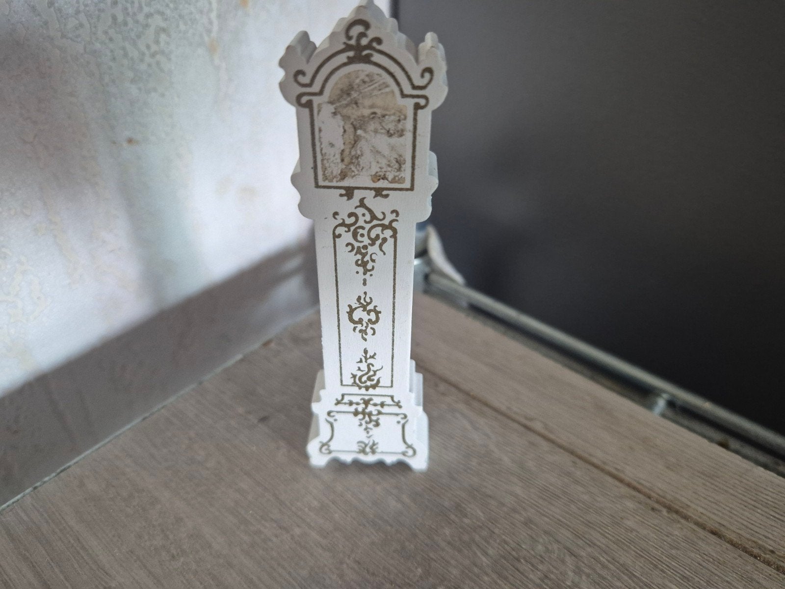miniatuur houten klokje, Ophalen of Verzenden, Zo goed als nieuw, Poppenhuis