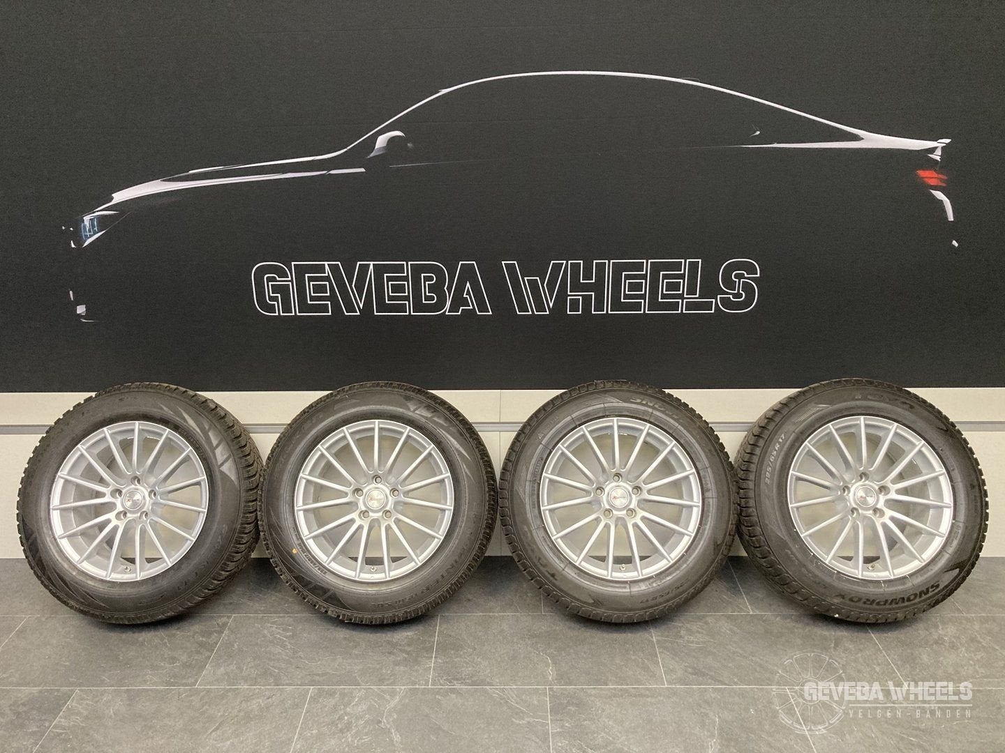 17” Toyota Rav4 sport velgen + winterbanden 5x114.3, Auto-onderdelen, Gebruikt, -, -, Banden en Velgen