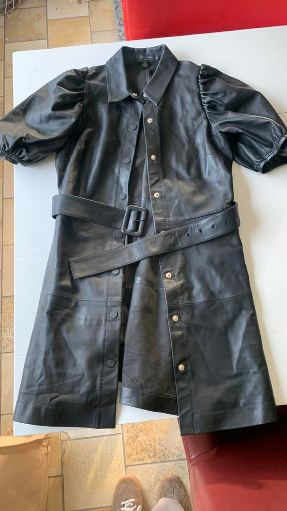 Ted Baker leren nieuwe jurk, Kleding | Dames, Jurken, Maat 38/40 (M), Verzenden, Zwart, Zo goed als nieuw