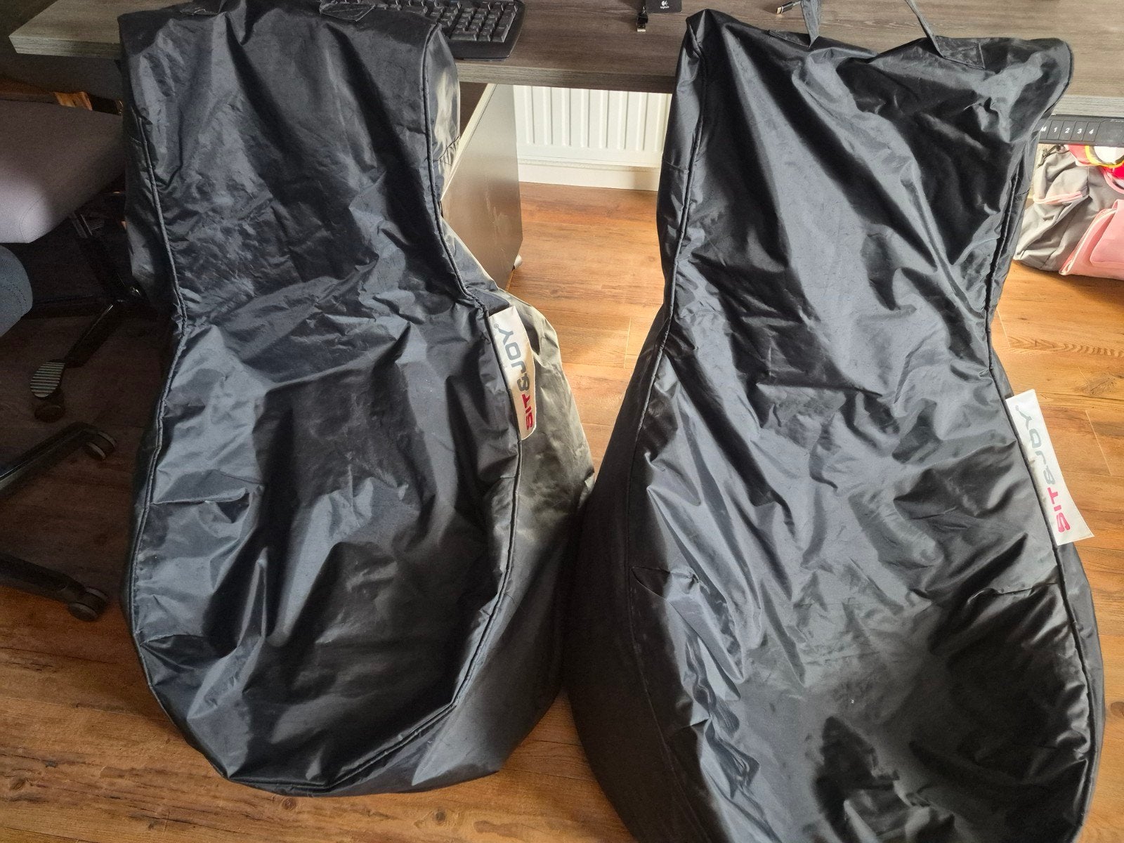 Zitzakken Sit & Joy - Zwart (2 stuks), Ophalen, Gebruikt, Zwart