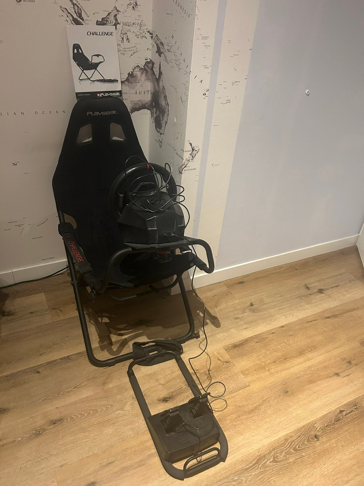 Playstation 4 racestoel met stuur en pedalen, Ophalen, Zo goed als nieuw, Playseat of Racestoel, PlayStation 4