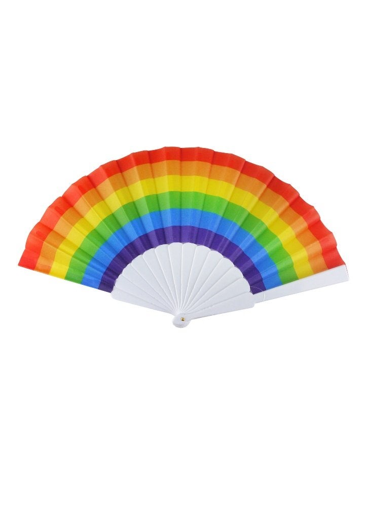 PARTIJ OPVOUWBARE WAAIER REGENBOOG 23CM, Diversen, Rommelmarktspullen, ., Nieuw, Ophalen of Verzenden, .