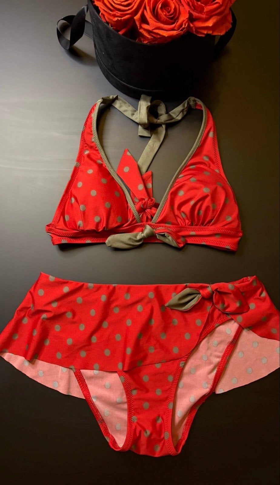 Antigel Bikini S - Rood met stippen, Verzenden, Zo goed als nieuw, Rood, Bikini