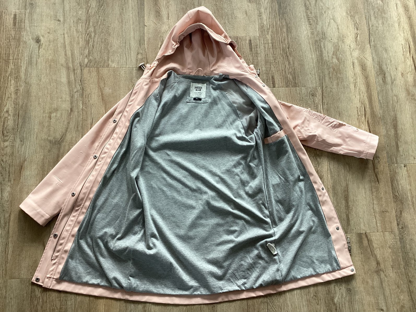 Roze regenjas (s), Kleding | Dames, Ophalen of Verzenden, Gedragen, Maat 36 (S), Roze