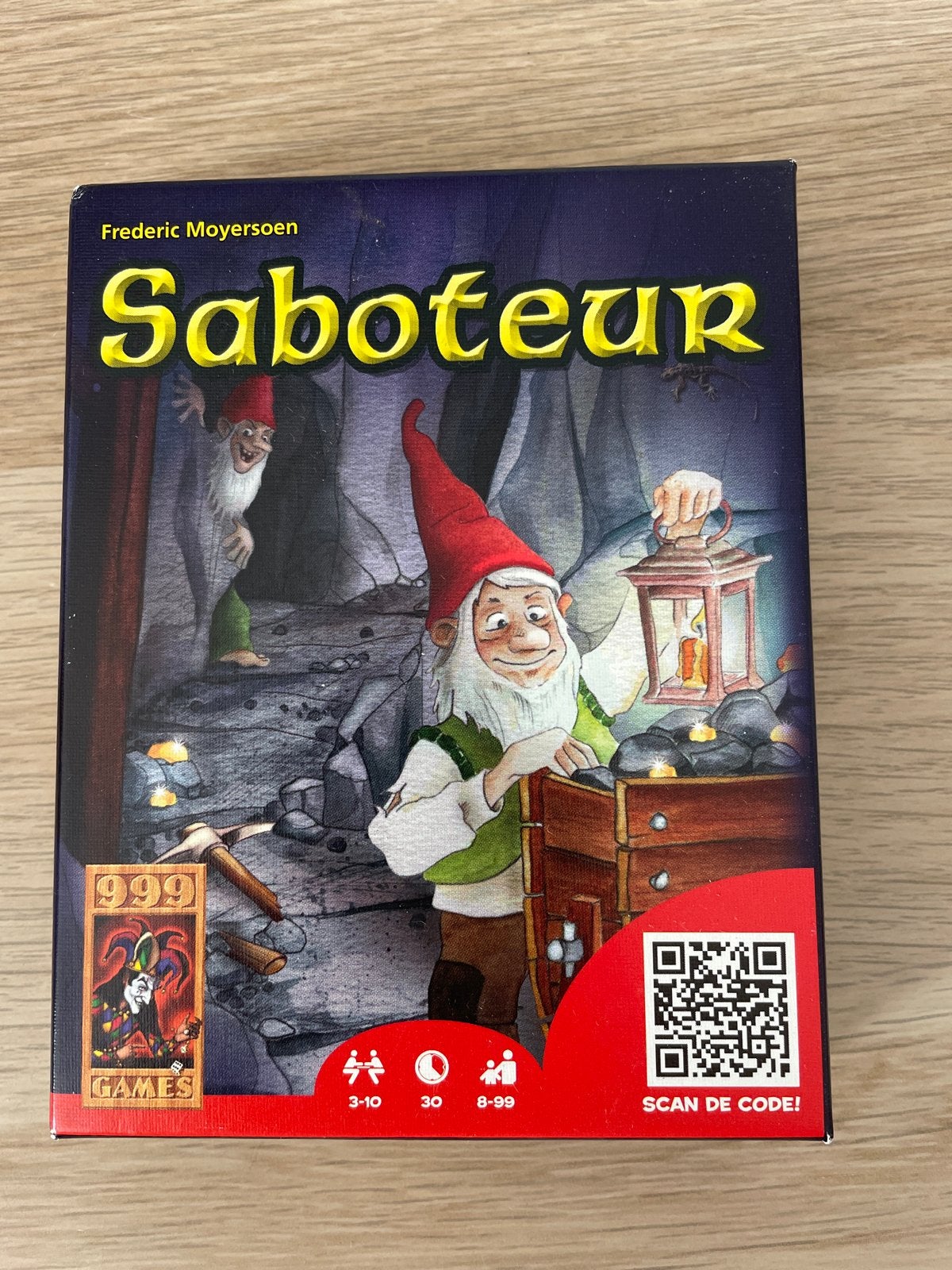 Saboteur kaartspel - Strategisch en leuk gezelschapsspel, Drie of vier spelers, Ophalen of Verzenden, Zo goed als nieuw